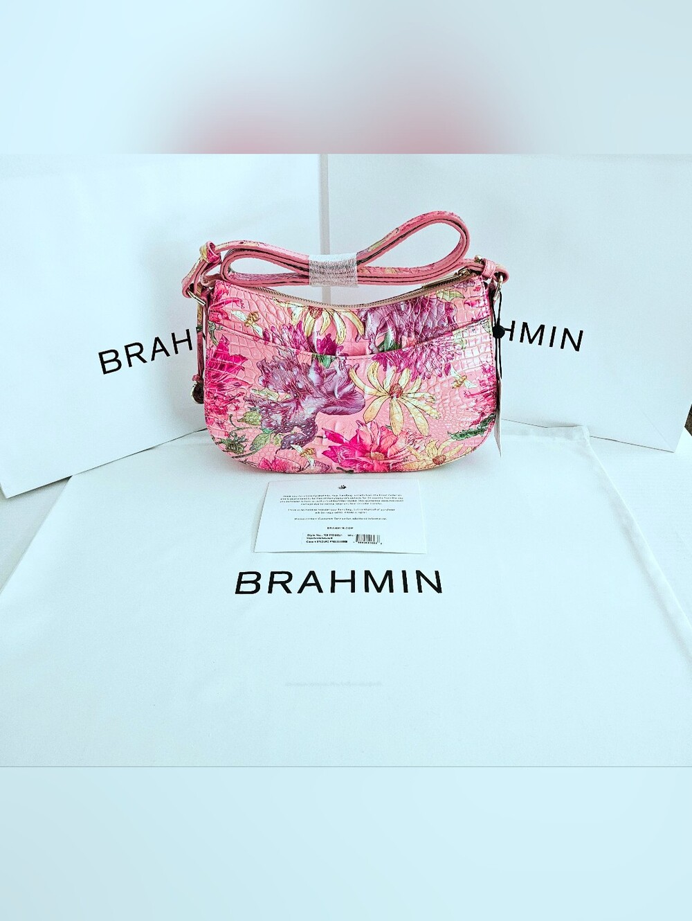 NWT Brahmin PERENNIAL Shayna w/Ady Wallet - Picture 3 of 15